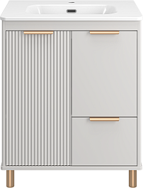 Brevita Мебель для ванной Risacca Crema 70 серая – фотография-5