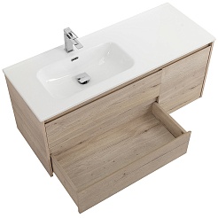 BelBagno Тумба с раковиной Kraft 120 L подвесная Rovere Galifax Bianco – фотография-3
