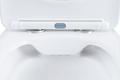 Aquanet Унитаз-компакт Fine Rimless FINE-C Soft Close безободковый с сиденьем микролифт и бачком белый – фотография-8