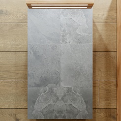 Бриклаер Мебель для ванной Форест 40 подвесная белый/дуб золотой – фотография-10