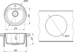 Dr. Gans Мойка кухонная Дора 435 графит – фотография-4