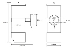 Bemeta Диспенсер для косметических тампонов Omega 146503172 – фотография-2