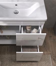 Vigo Тумба под раковину Nova 700-1-2 белая – фотография-6