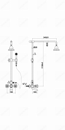 Timo Душевая система Nelson SX-90 orb – фотография-3