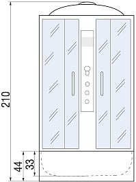 River Душевая кабина DESNA 120/90/46 MT R – фотография-2