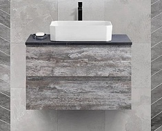 Cezares Тумба под раковину Molveno-46 80 подвесная legno grigio