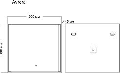 Grossman Зеркало Avrora 90x80 – фотография-4