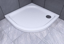 Aquatek Душевой поддон из литого мрамора 90x90 DP-0000003 белый – фотография-4