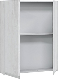 СанТа Навесной шкаф Уран 60x75 над стиральной машиной светлое дерево – фотография-2