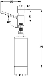 Ewigstein Дозатор для моющих средств 003 крем – фотография-2