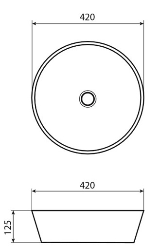 Allen Brau Мебельная накладная раковина Liberty 40 4.32002.20 белый глянец – фотография-4