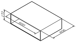 Am.Pm Полочка для тумбы Gem 60 белый – фотография-2