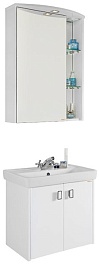 Водолей Мебель для ванной Мона 60 L белая – фотография-1