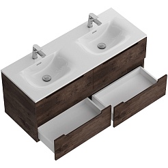 BelBagno Тумба под раковину Etna 120 с 4 ящиками Rovere Moro – фотография-4