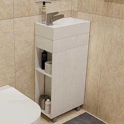 Mixline Тумба под раковину Мини 40 L белая – фотография-5