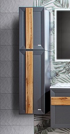 Бриклаер Шкаф подвесной Берлин 40x90 оникс серый – фотография-3