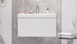 Velvex Тумба под раковину Compo 70.1Y белый глянец – фотография-2