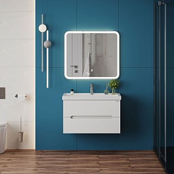 Onika Мебель для ванной Айленд 80 подвесная белая – фотография-2