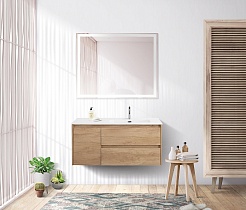 BelBagno Мебель для ванной Kraft 100 R подвесная Rovere Nebrasca Nature – фотография-12
