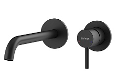 Sancos Смеситель для раковины Etna черный матовый SC9004MB