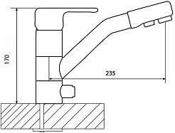 Dr. Gans Смеситель для кухни DG-02 белый – фотография-2