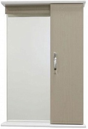 Водолей Зеркальный шкаф Тунис 55 R дуб, свет – фотография-1