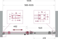 BelBagno Душевая дверь в нишу Soft Close-2 SOFT_CLOSE-2-BF-1-100-C-Cr 100x200 профиль хром стекло прозрачное – фотография-12