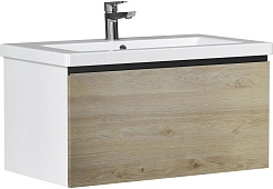 Vigo Мебель для ванной Cross 800-0-1 подвесная дуб давос натуральный – фотография-8