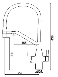 Frap Смеситель для кухни F4397-3 золотой сатин – фотография-7