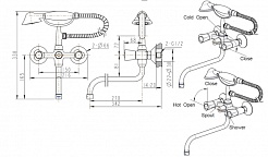 Promo Смеситель для ванны Duo F6133186CP-LB-RUS – фотография-2