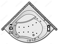 Kolpa San  Комплект гидро-аэромассажа Kolpa San Swan Magic (массаж: боковой, спины, аэромассаж magic) – фотография-1