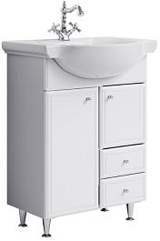 Aqwella Тумба для умывальника Барселона 65 с корзиной – фотография-1