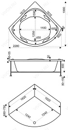 Bas Акриловая ванна Ривьера 161 – фотография-2