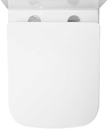 Azario Унитаз-компакт Iris AZ-8353 безободковый с бачком с сиденьем микролифт белый – фотография-9