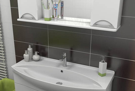 Какса-а Тумба с раковиной Каприз 105, 2 ящика – картинка-3