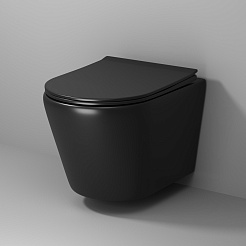 Grossman Унитаз подвесной Fly GR-4478BMS черный матовый – фотография-5