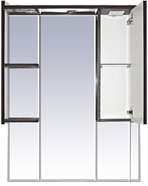 Misty Зеркальный шкаф Александра 75 R венге – фотография-2