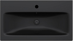 Am.Pm Мебельная раковина Gem 75 черная матовая – фотография-1
