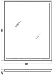 Ceruttispa Зеркало Сицилия 80х70 – фотография-8