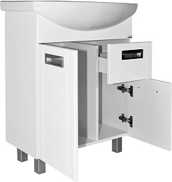 Mixline Мебель для ванной Альфа 65 R белая – фотография-3