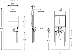 Jacob Delafon Душевая панель Ecrin E803001-D33 медовый дуб – фотография-2