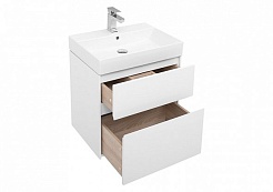 Aquanet Тумба с раковиной Бруклин 60 белый – фотография-5