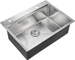 Milacio Мойка кухонная Denia 68 Steel со смесителем нержавеющая сталь – фотография-3