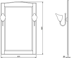 ValenHouse Комплект мебели Эллина 65 кальяри, фурнитура хром – фотография-4