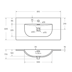 BelBagno Мебель для ванной Kraft 39 80 Pino Pasadena с раковиной BB-8099-3-80 – фотография-9