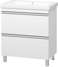 Misty Тумба с раковиной Ингрид 75 белая – фотография-2