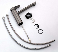 Aquatek Смеситель для кухни Ника AQ1880BGM оружейная сталь – фотография-3