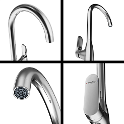 Tokito Смеситель для кухни TAKASE хром TOK-TAK-1013 – фотография-4