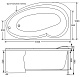 Aquanet Акриловая ванна Jersey L – фотография-16