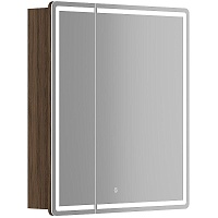 Sancos Зеркало-шкаф Mirror 70 с подсветкой MI70ECH дуб чарльстон